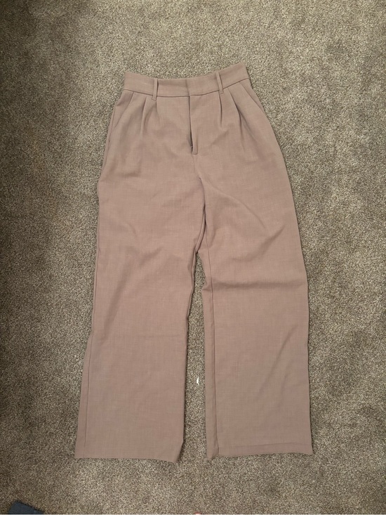 Abercrombie & Fitch Pants - Abercrombie & Fitch Wide-Leg High-Rise Pants in tan